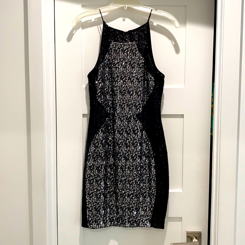 Dress the Population sequin mini dress M